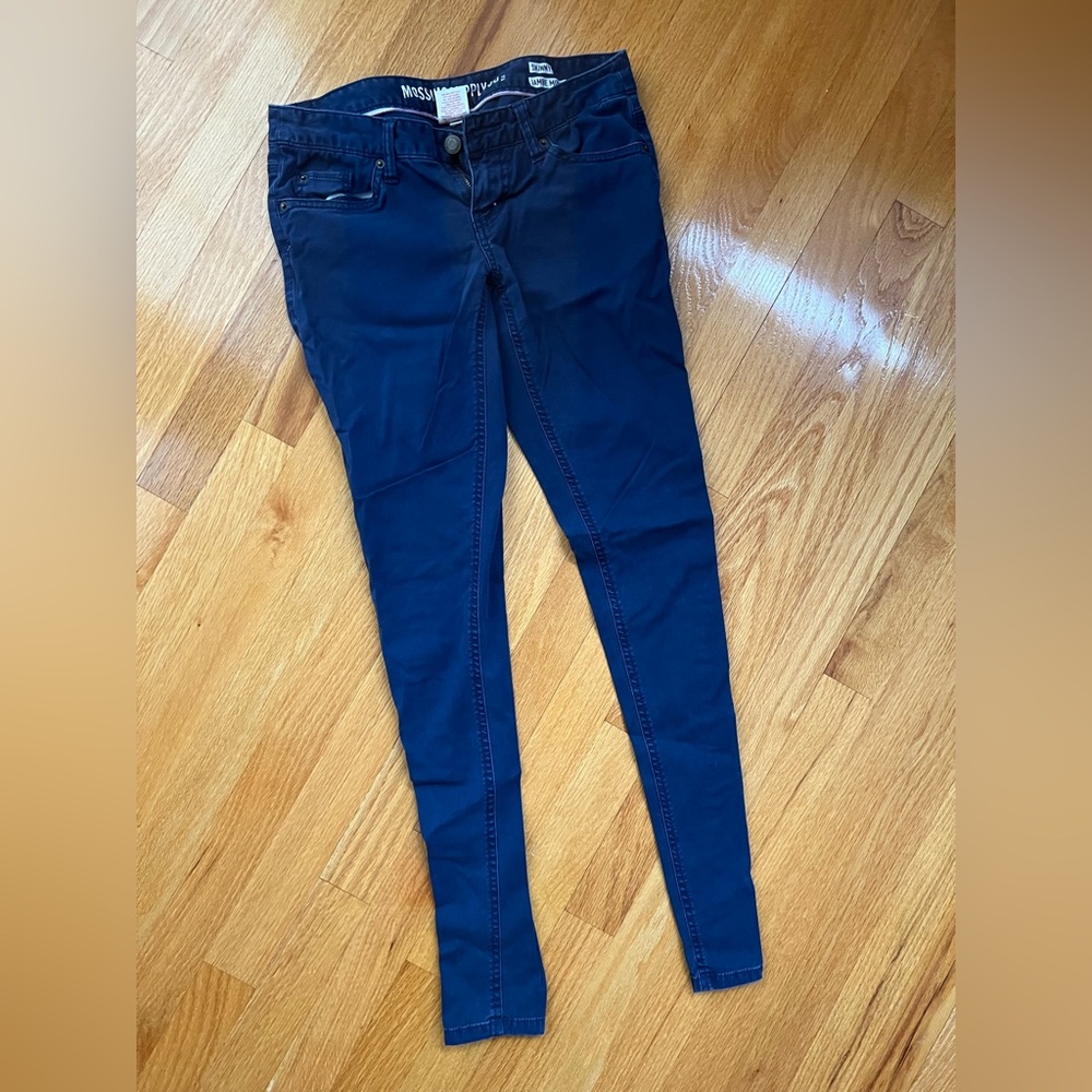 Mossimo Supply Co. Navy Skinny Jeans